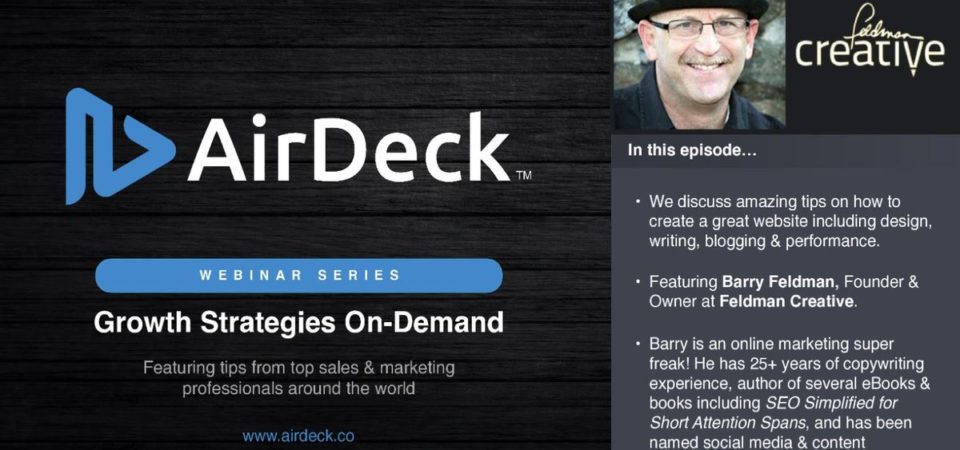 AirDeck Webinar with Feldman Creative