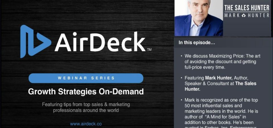 AirDeck Webinar with The Sales Hunter