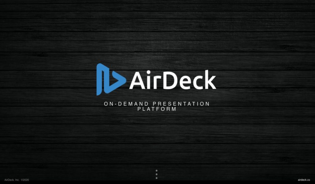 AirDeck Homescreen