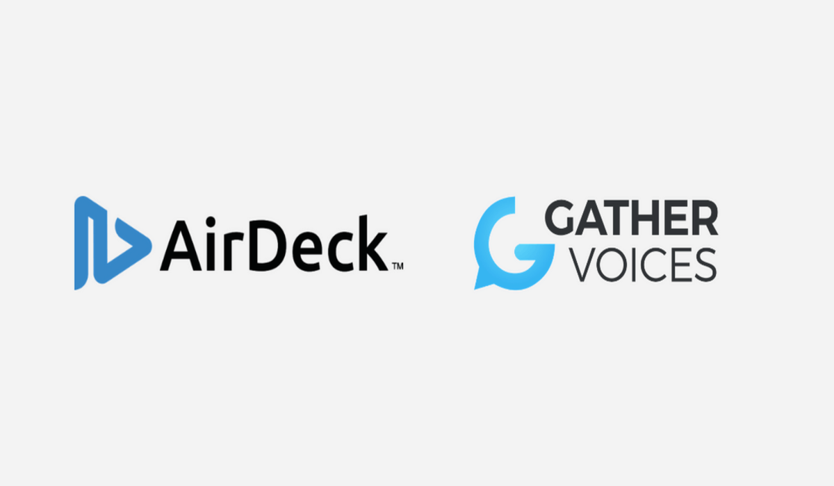 AirDeck and Gather Voices Logos